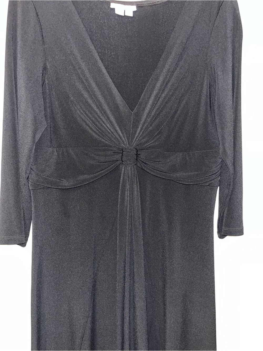 London Times Black Midi Dress